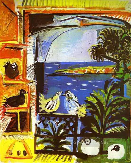 Las palomas 1957 cubista Pablo Picasso Pintura al óleo